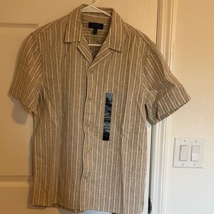 Banana Republic Factory | Beige Striped Casual Shirt